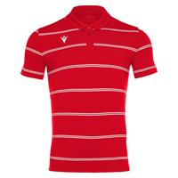 Flamenco Polo RED/WHT S Poloskjorte til herre