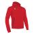 Cello Full Zip Hooded Sweatshirt RED XL Hettejakke i børstet fleece - Unisex 
