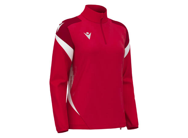 Leona Training 1/4 Zip Top W RED/WHT 3XS Teknisk treningsgenser til dame 